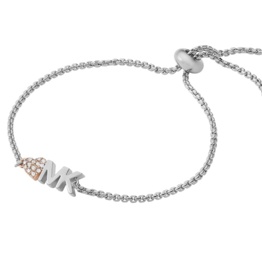 NIB Michael Kors Women's Two-Tone Brass Chain Bracelet
